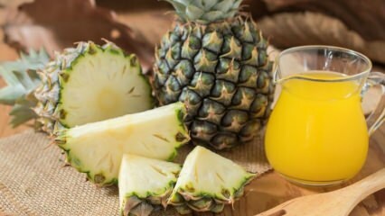 Mitä etuja ananas ja ananasmehu ovat? Jos juot säännöllistä lasillista ananasmehua?