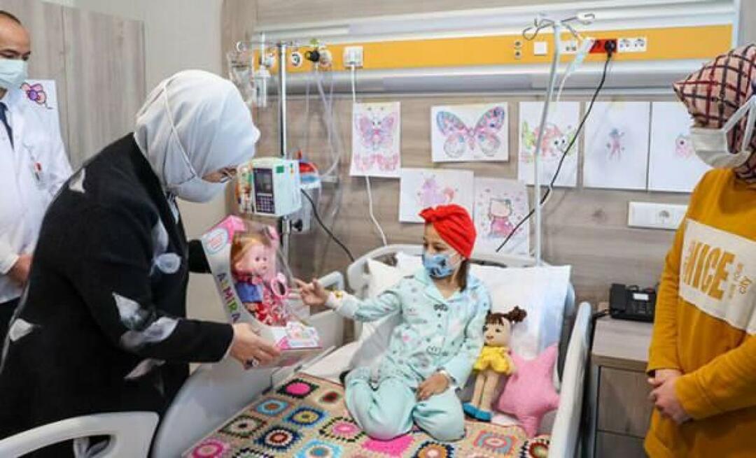 Emine Erdogan vieraili syöpää sairastavien lasten luona! 