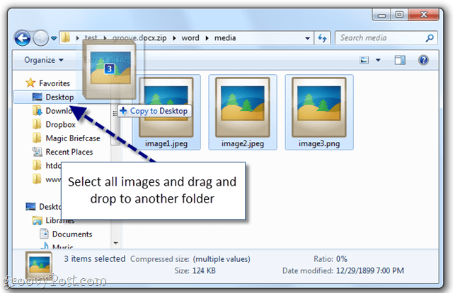 Helppo tapa erottaa kuvia Word-asiakirjasta Windows 7: ssä [Office 2007/2010]