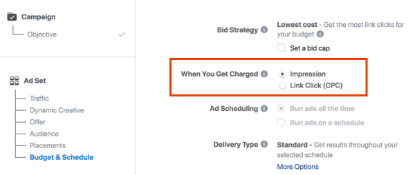 Kiinnitä huomiota siihen, milloin sinua veloitetaan Facebook-mainoksistasi.