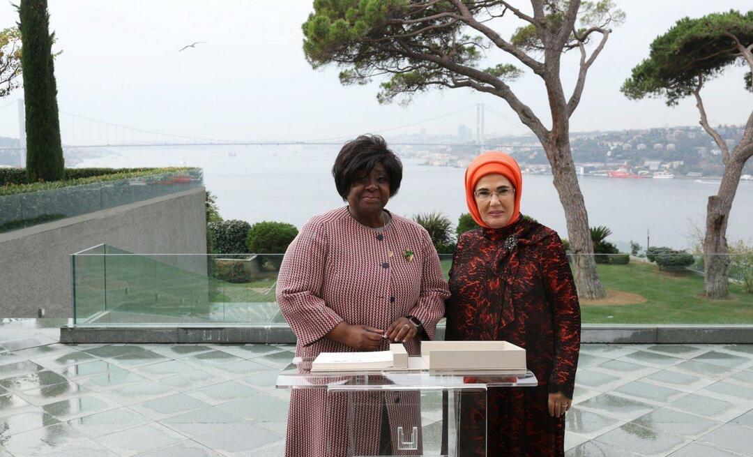 Ensimmäinen nainen Erdoğan tapasi Mosambikin tasavallan presidentin vaimon!