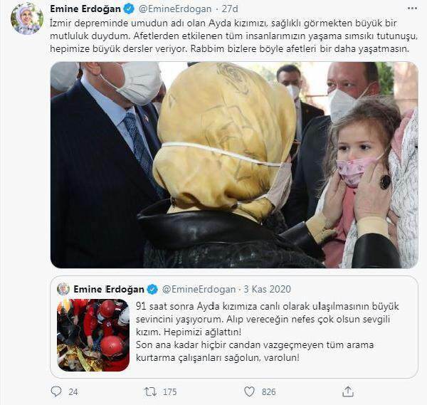 Aydan jakaminen First Lady Erdoğanilta!