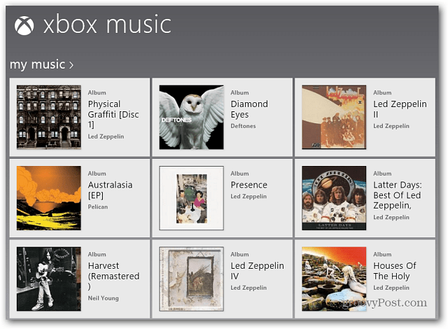 Oma musiikki Xbox -musiikkisovellus