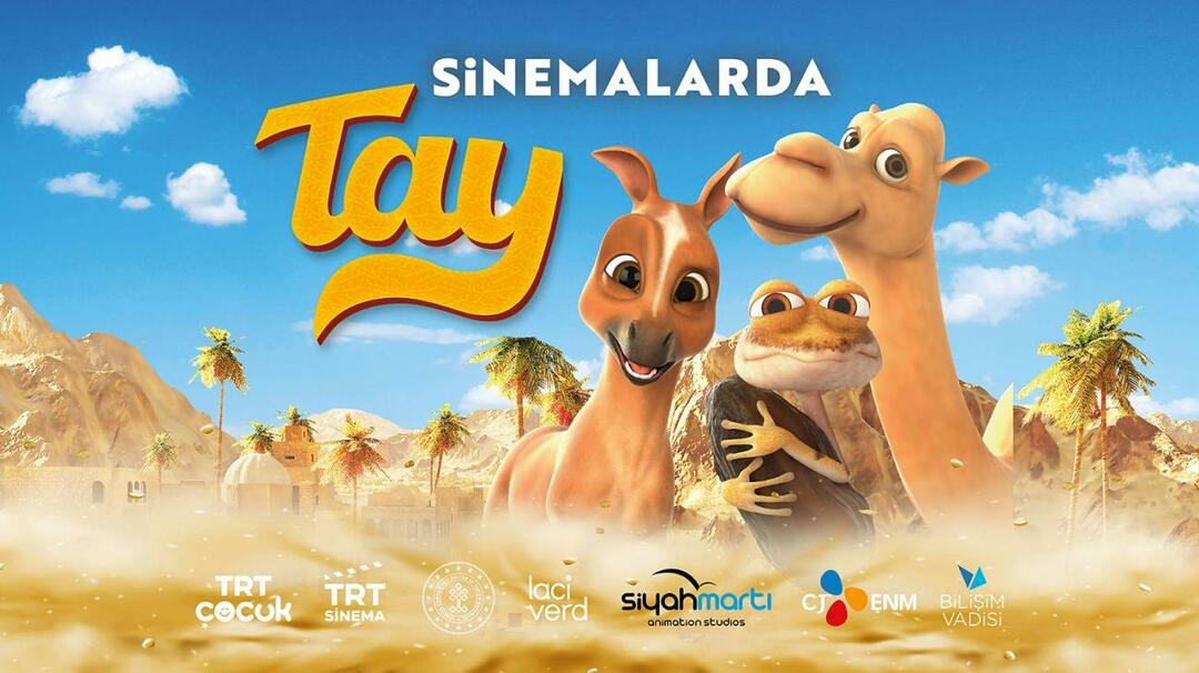 TRT: n yhteistuotanto "TAY" on ensimmäinen turkkilainen animaatioelokuva, joka julkaistaan ​​Lähi-idässä