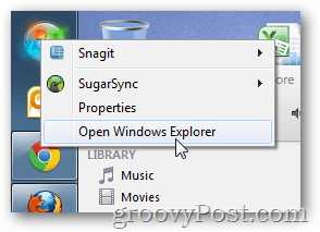 avaa Windows Explorer