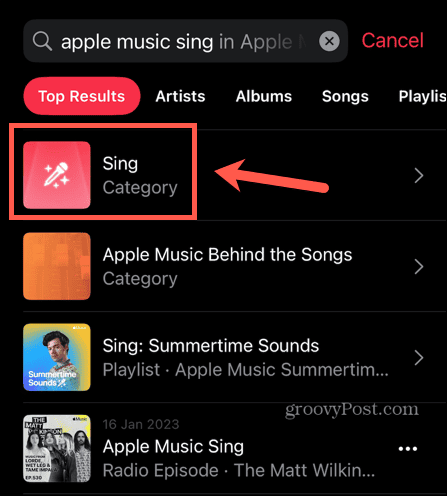 apple music laulaa luokka