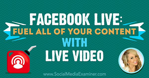 Facebook Live: Lisää sisältöäsi Live Video -ominaisuuteen, jossa on Chalene Johnsonin oivalluksia sosiaalisen median markkinointipodcastissa.