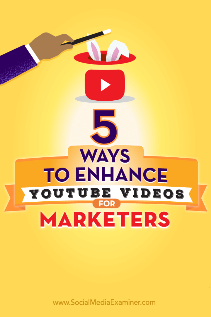 5 tapaa parantaa YouTube-videoita markkinoijille: sosiaalisen median tutkija