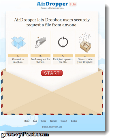 AirDropper Dropbox-lisäosa toiminnassa