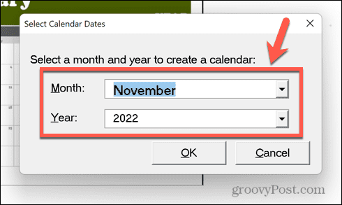 excel-kalenterin päivämäärät