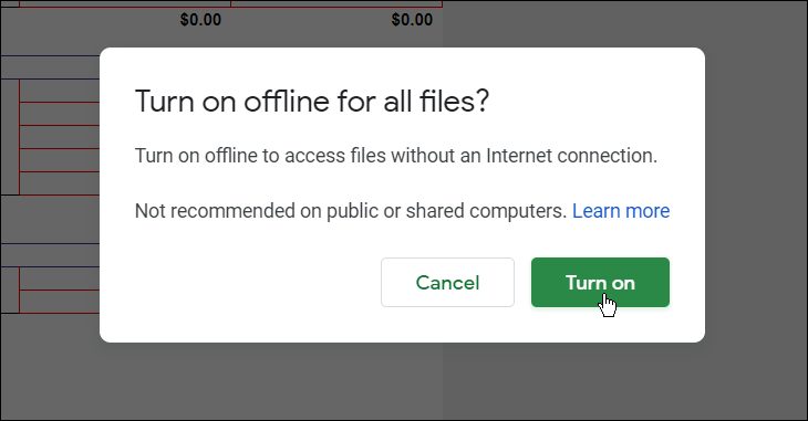  käytä Google-dokumentteja offline-tilassa työpöydällä