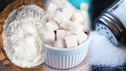 3 laihtumismenetelmä pysymällä poissa valkoisista! Kuinka jättää sokeri ja suola?