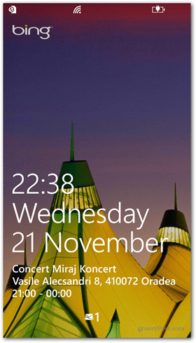 Windows Phone 8 -lukitusnäytön nopea tila