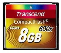 Transcend CompactFlash 8 Gt: n muistikortti