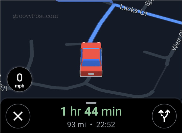 Google Maps -autosymboli punainen