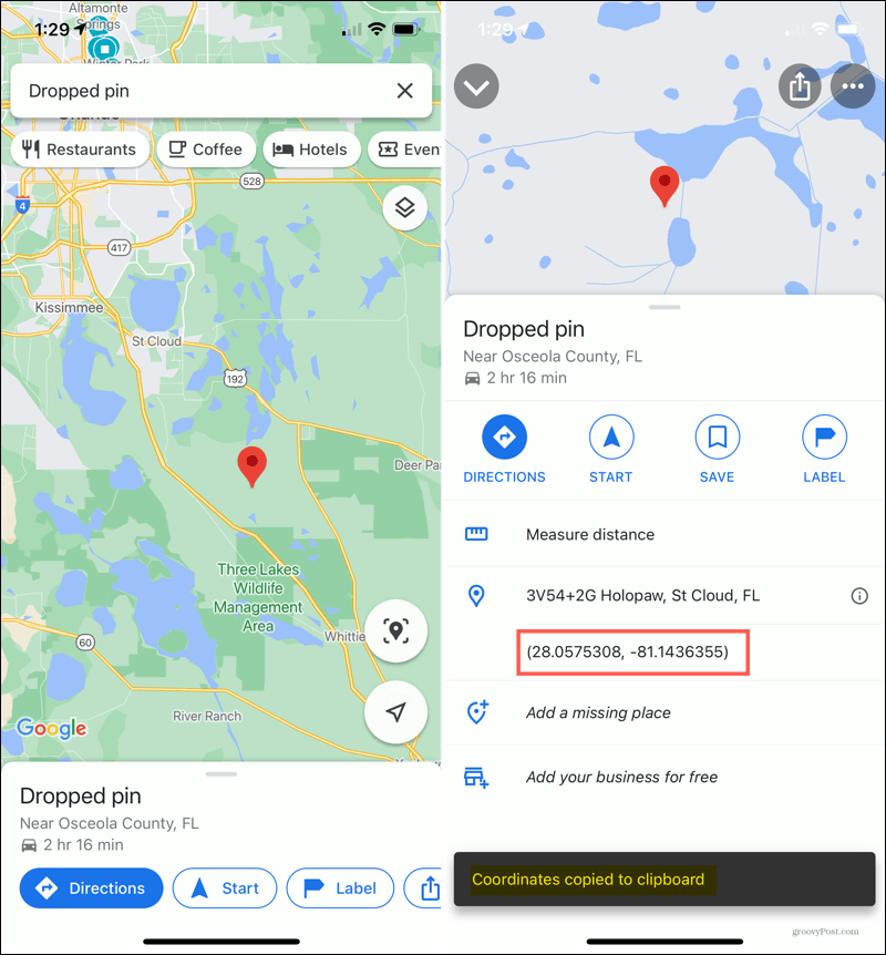 iPhone pudotti PIN-koodin Google Mapsissa