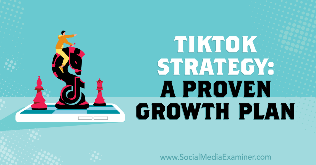 TikTok-strategia: Todistettu kasvusuunnitelma, joka sisältää Jackson Zaccarian näkemyksiä sosiaalisen median markkinointipodcastista.