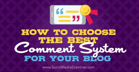 valitse kommentointijärjestelmä blogiisi