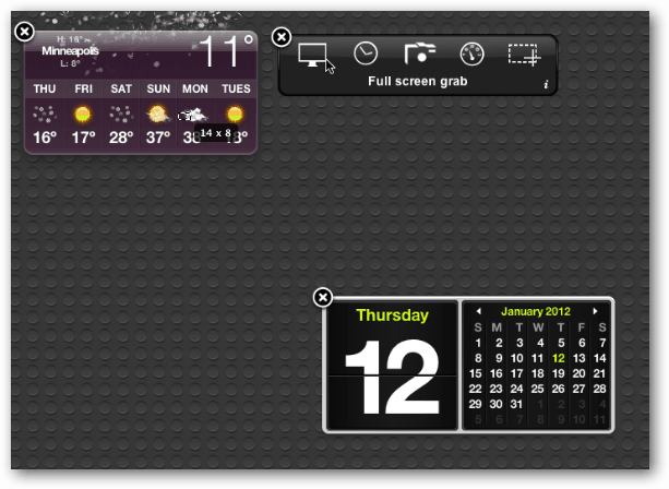 Hallintapaneeli Kalenteri OS X