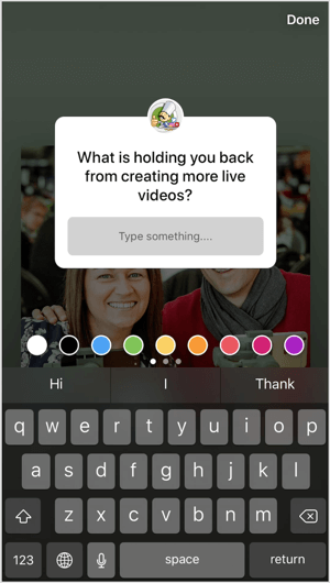 Lisää kysymystarroja Instagram-tarinoihisi kysyäksesi yleisöäsi häiritsemättömällä tavalla.