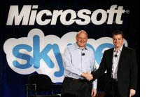 Skype myytiin Microsoftille 8 miljardilla dollarilla, ja Steve Ballmer näyttää ekstaattiselta