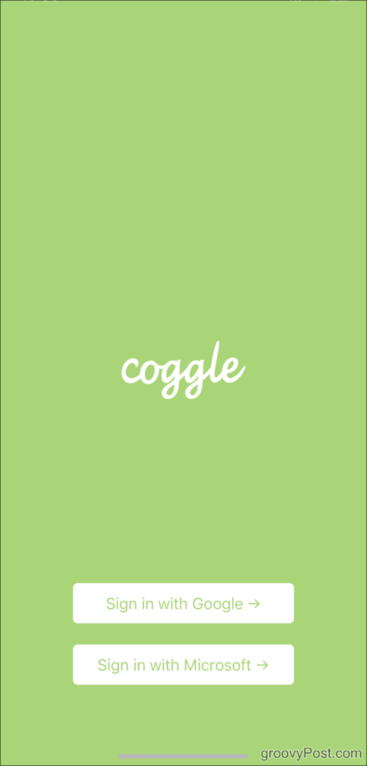 Coggle päänäyttö