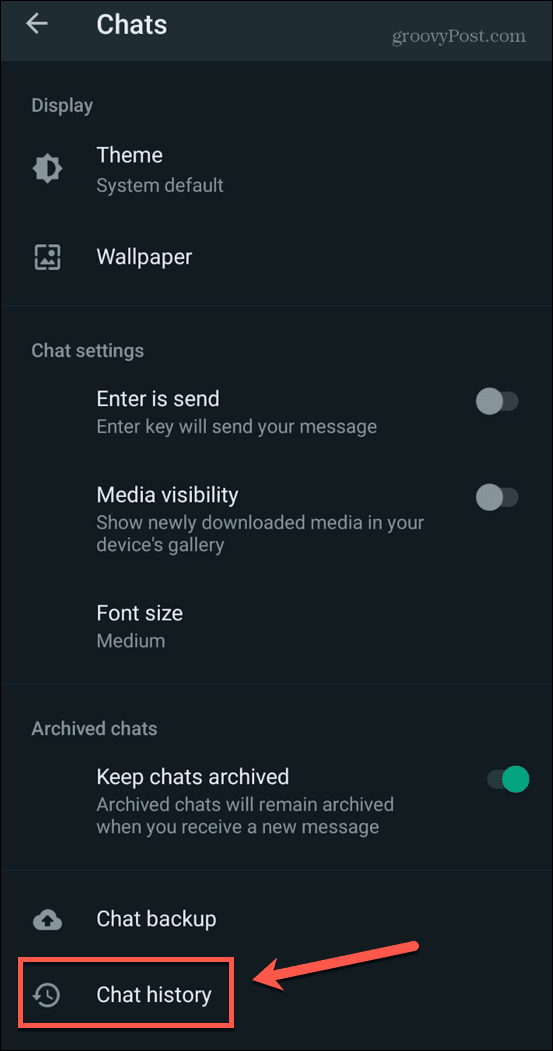 whatsapp-keskusteluhistoria