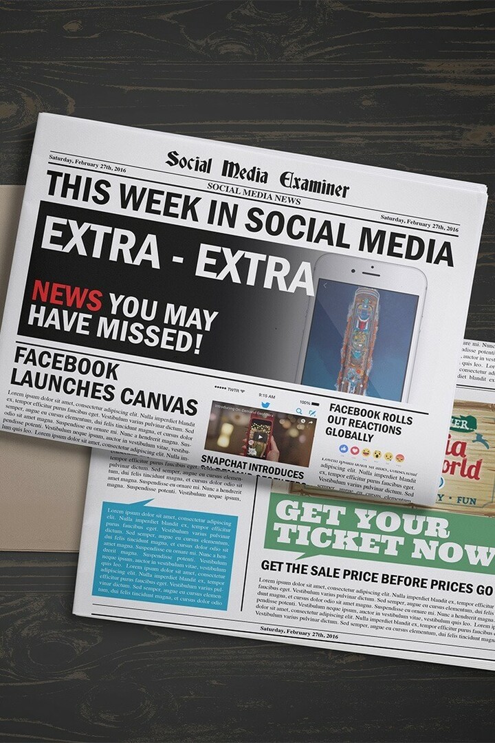 Facebook julkaisee Canvas: Tällä viikolla sosiaalisessa mediassa: Sosiaalisen median tutkija