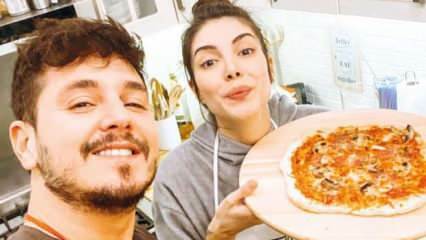 Palvelija Deniz Baysal ja hänen miehensä tekivät pizzaa kotona!