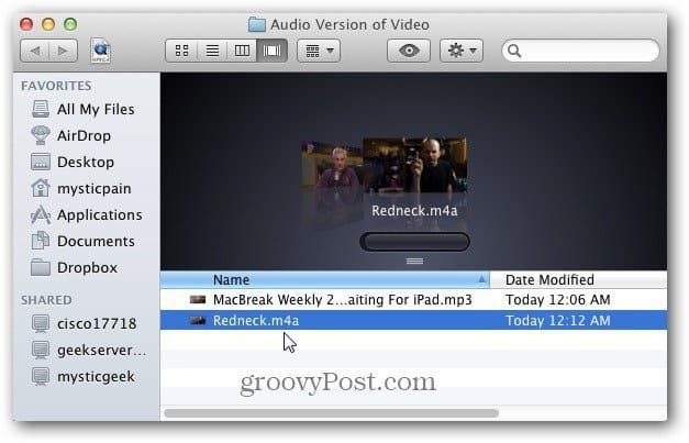 Muunna videot äänitiedostoiksi Mac-tietokoneella iTunesilla