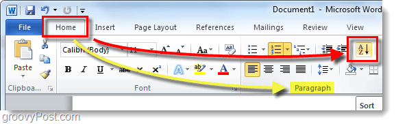 Kuinka lajitella Microsoft Word -luettelot aakkosjärjestyksessä