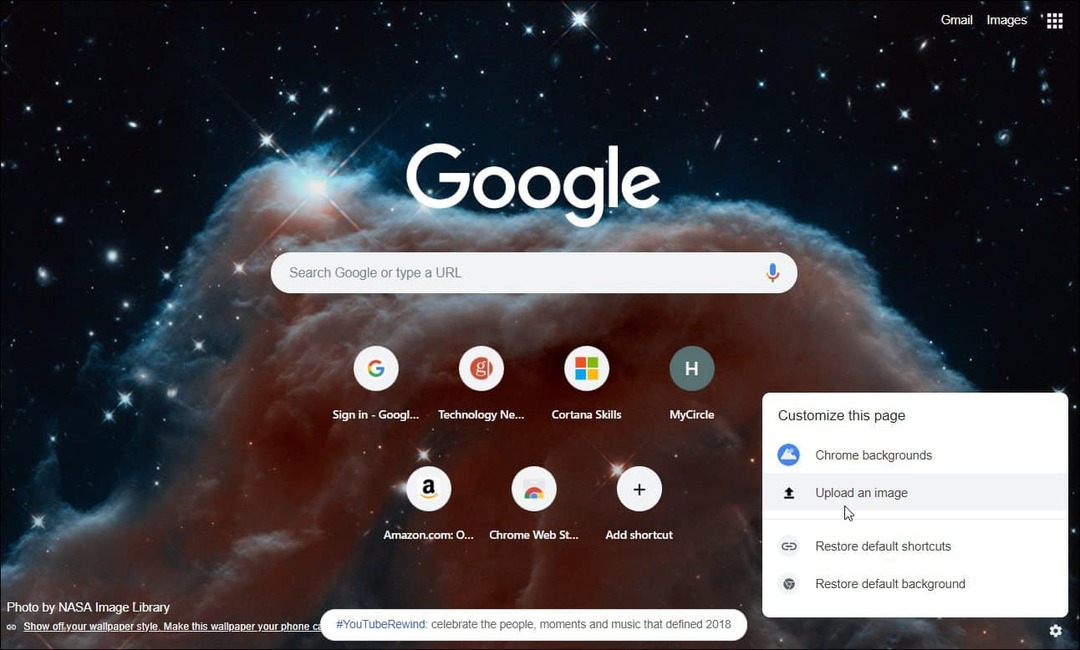 Mukauta uuden välilehden Google Chrome