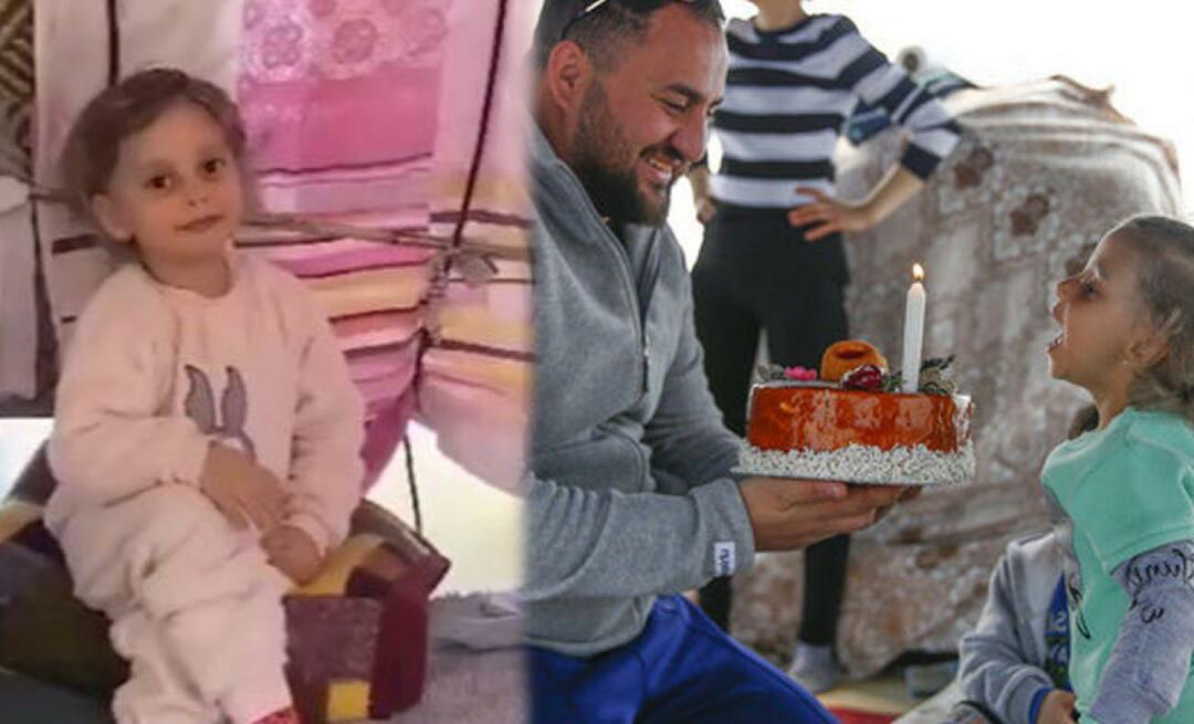 Nurhayat, joka halusi syntymäpäiväkakun telttakaupunkiinsa, sai Kayserilta kakun!