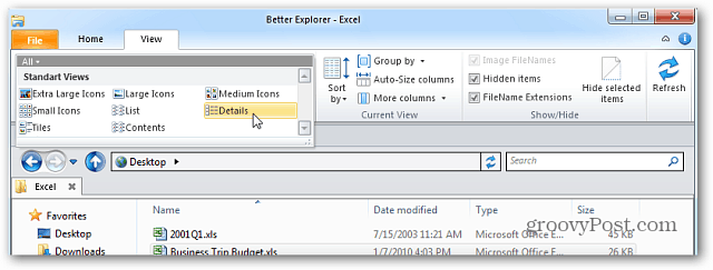 Hanki Windows 8 Explorer -nauha Windows 7: ssä