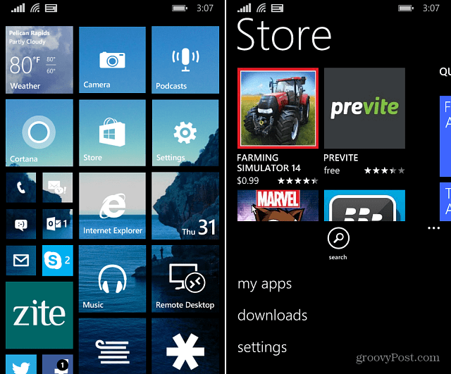 Windows Phone 8.1 -vinkki: Tarkista sovelluspäivitykset manuaalisesti