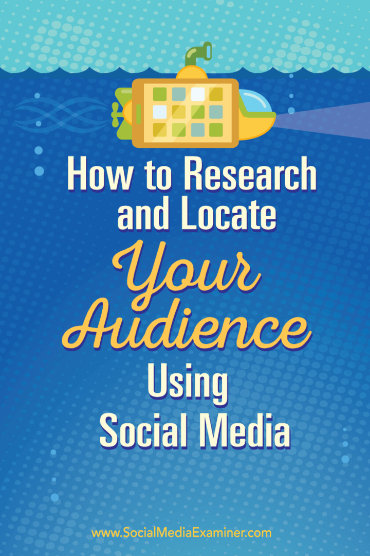 Kuinka tutkia ja löytää yleisösi sosiaalisen median avulla: Sosiaalisen median tutkija