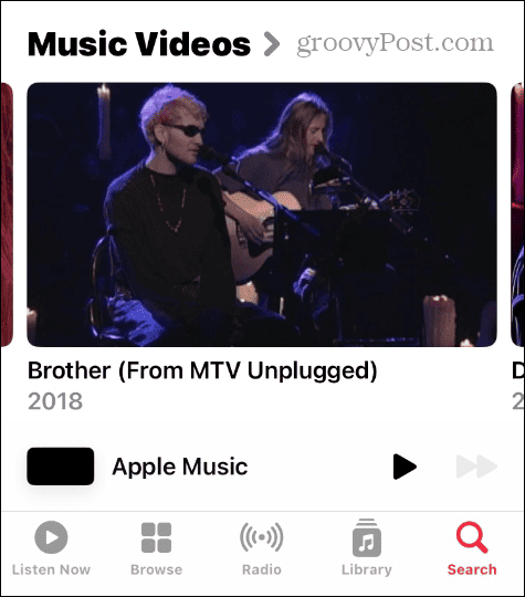 Videosoittolistat Apple Musicissa