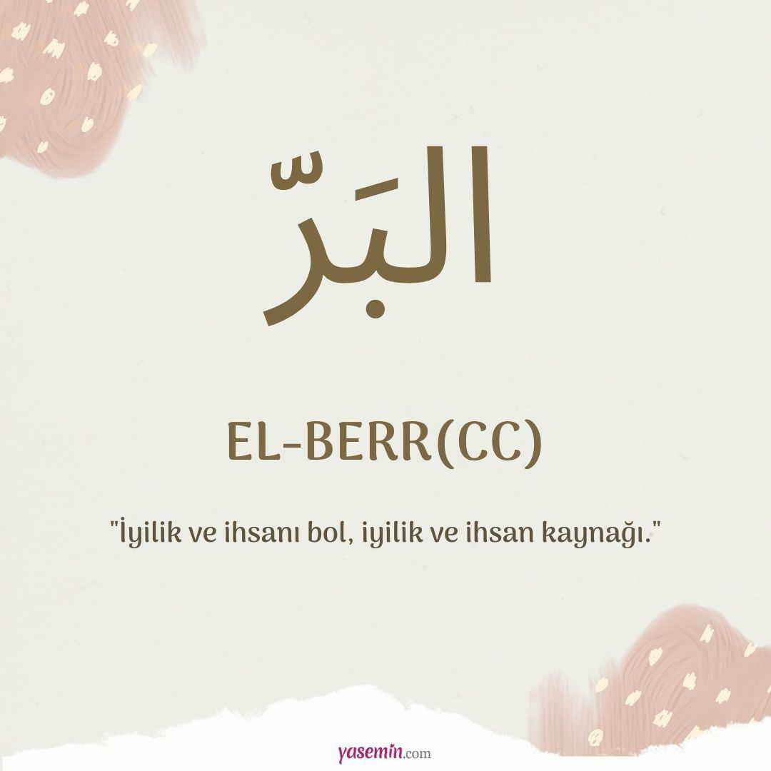 Mitä al-Berr (c.c) tarkoittaa?