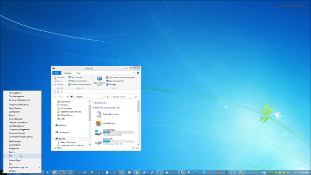 Windows 8.1 -pöydän tausta
