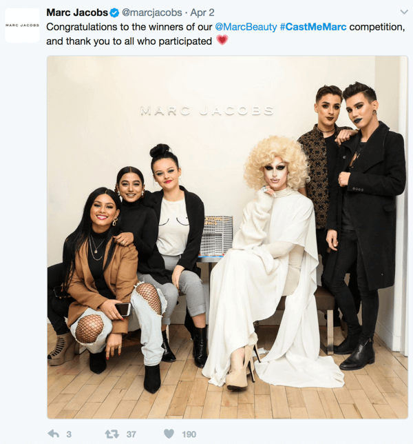 Marc Jacobs rakentaa yhteisöä #castmemarc -kampanjansa kautta. 