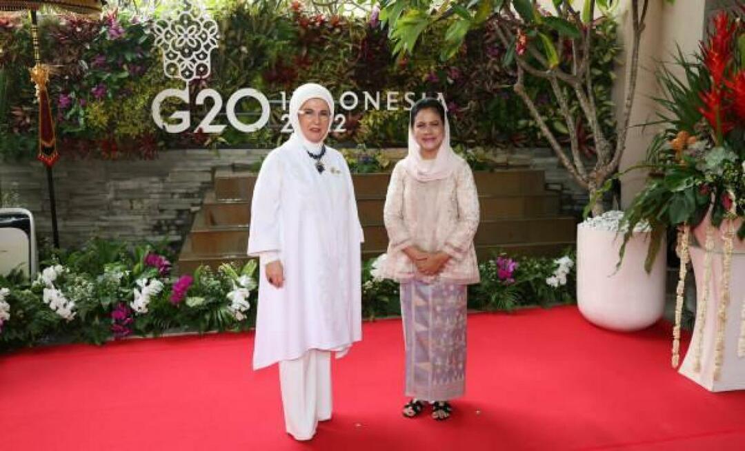 Emine Erdoğan tapasi johtajien puolisoita G20-huippukokouksessa