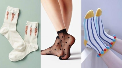 Kuinka käyttää kuviollisia sukkia? Kauden trendikuvioiset sukat