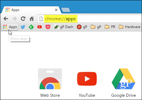 Käynnistä Chrome-sovellukset