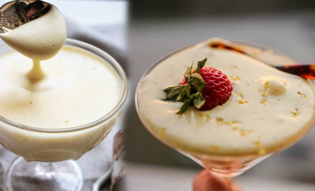 Mikä on Sabayon-kastike ja miten Sabayon-kastike valmistetaan? Zabaglione tiramisu kastike