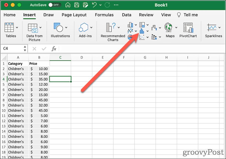 Kuinka luoda laatikkokaavio Excelissä