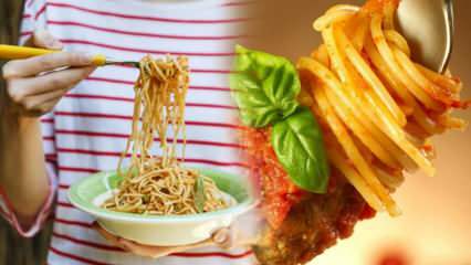 Saako tomaattikastikkeella varustettua painoa lisäämään? Syökö pasta ruokavaliossa? Matalakalorinen pasta resepti