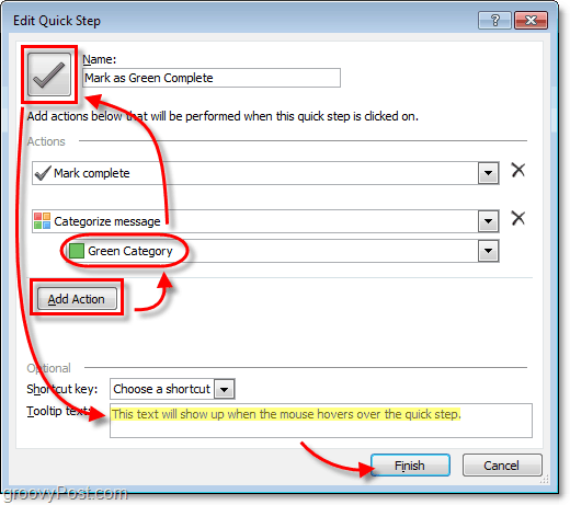 mukautetut Quickstep-kuvakkeet Outlook 2010:ssa