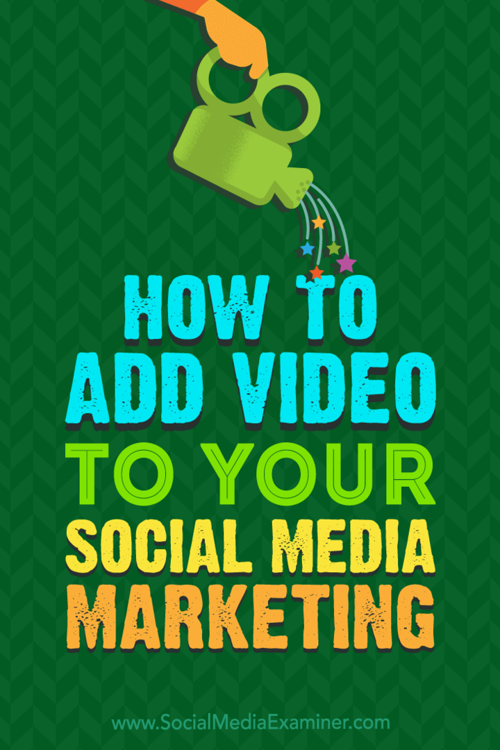 Kuinka lisätä videota sosiaalisen median markkinointiin: Sosiaalisen median tutkija