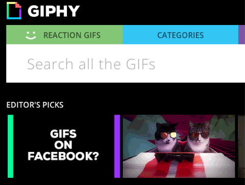 giphy Facebookissa
