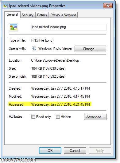 Windows 7 -kuvakaappaus - käyttöpäivää ei päivitetty kovin hyvin